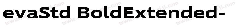 evaStd BoldExtended字体转换